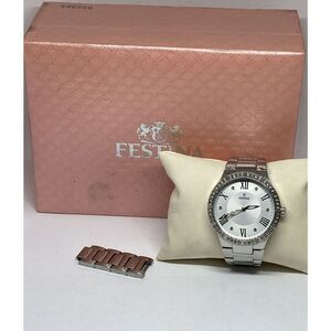 Festina F16719 Women's Stainless Steel Analog Silver Dial Quartz Watch BW153